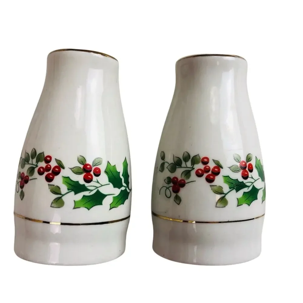 NIB Everyday Gibson Holiday Gold Table Top Set Salt Pepper Creamer Sugar